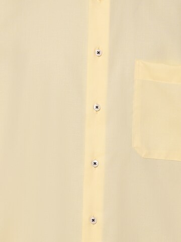 ETERNA Comfort fit Button Up Shirt in Yellow