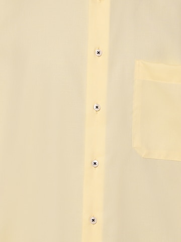 ETERNA Comfort fit Button Up Shirt in Yellow