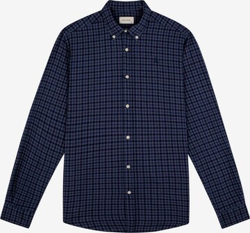 Scalpers Button Up Shirt in Blue: front