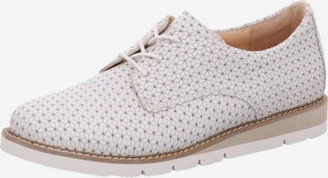 Ganter Lace-Up Shoes in White: front