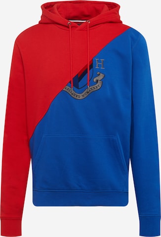 Tommy Jeans Sweatshirt & Zip-Up Hoodie in Red: front