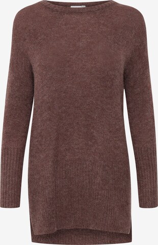 ICHI Sweater 'IHAMARA' in Brown: front