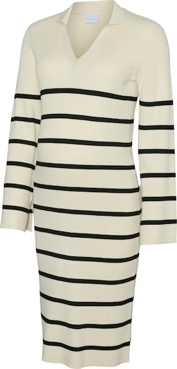 MAMALICIOUS Pletena haljina u bež / crna, Pregled proizvoda