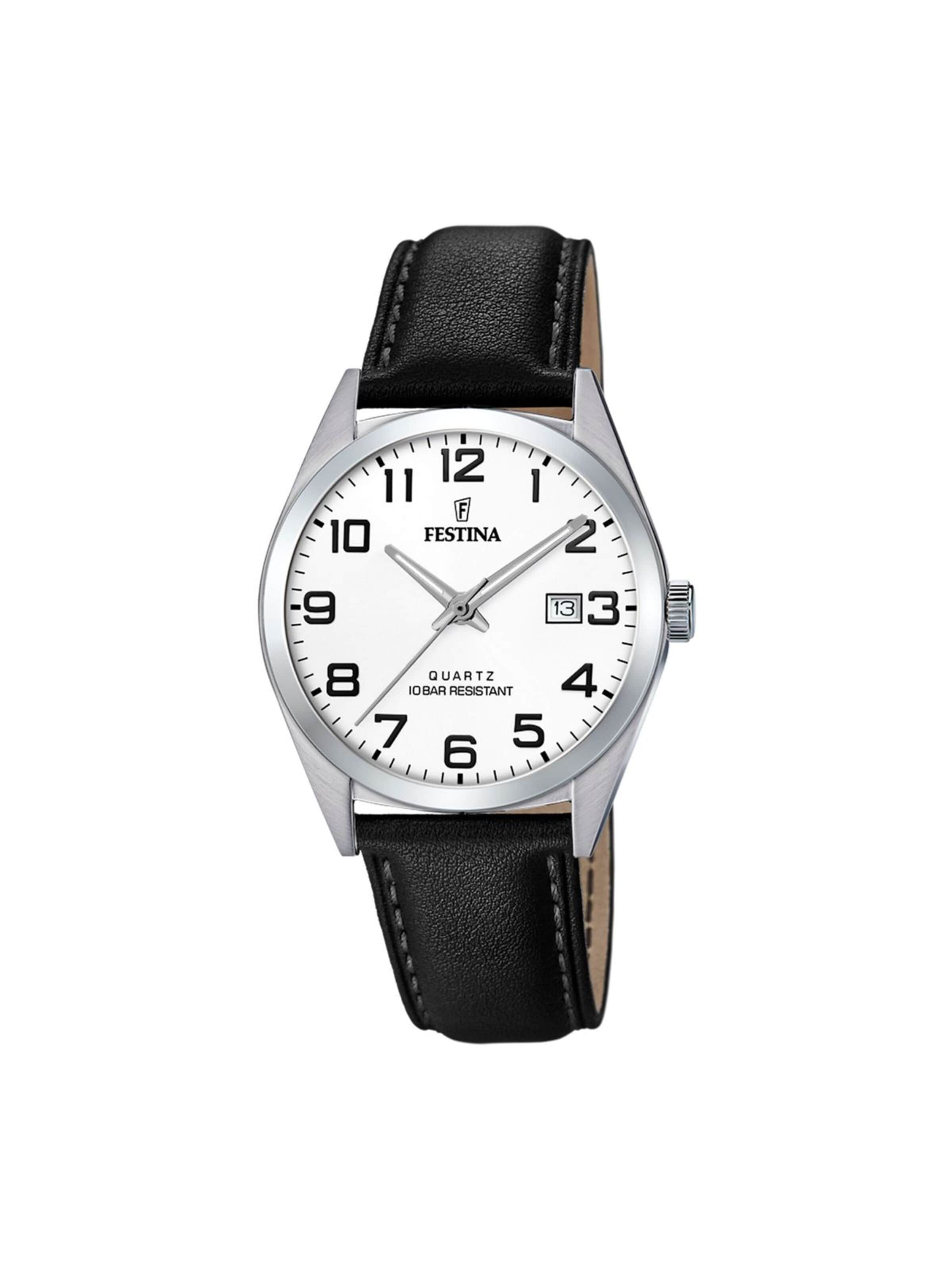 Montre à affichage analogique 'ACERO CLASICO' FESTINA en blanc : devant