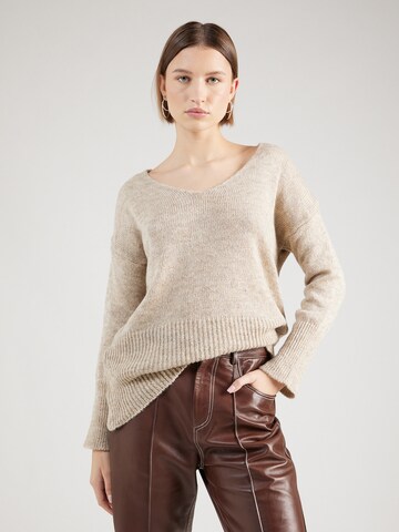 Pull-over 'Nora' ZABAIONE en beige : devant