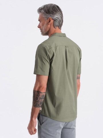 Ombre Comfort fit Button Up Shirt 'SHSS-0168' in Green