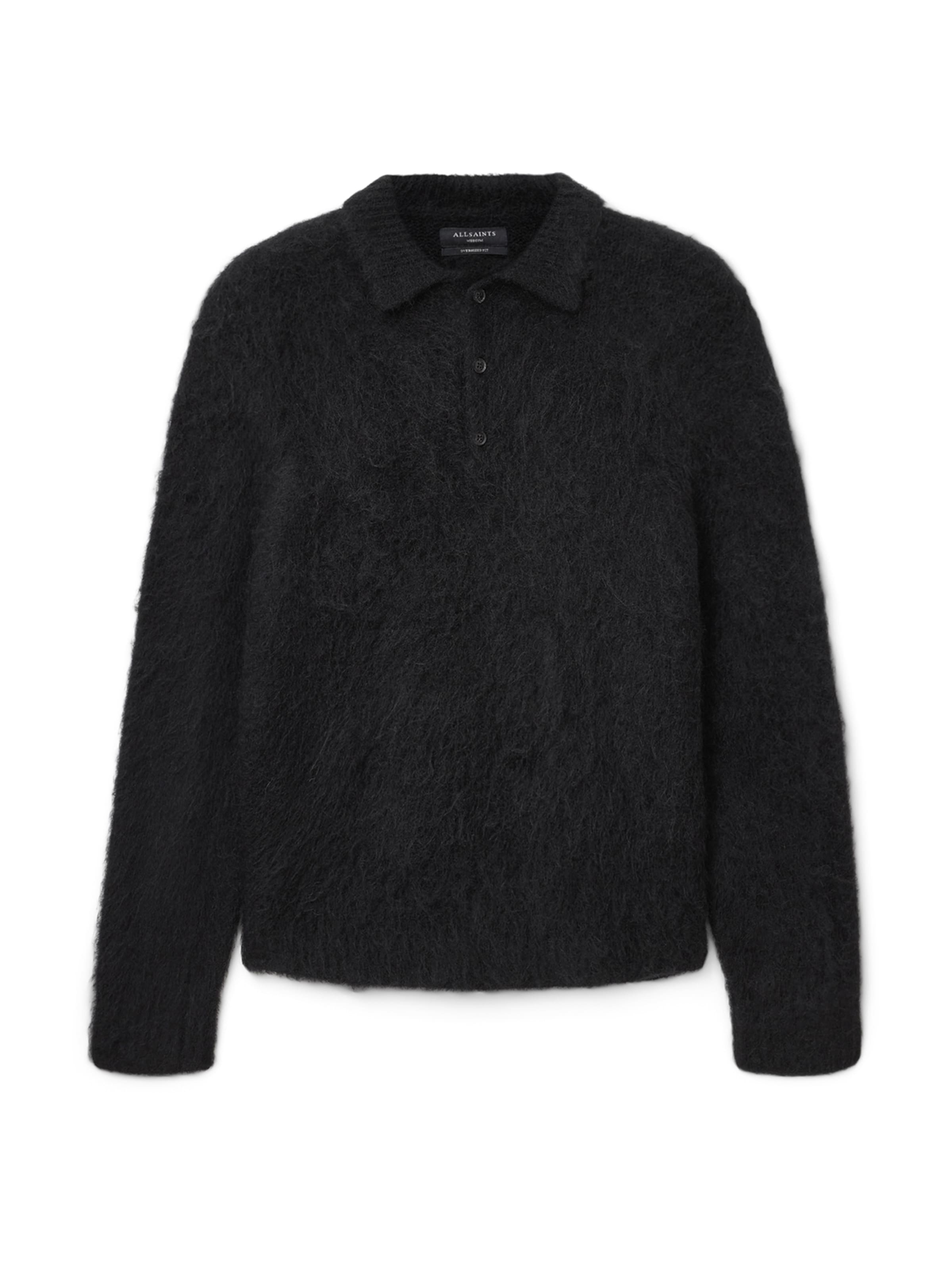 AllSaints Sweter w kolorze czarny: przód