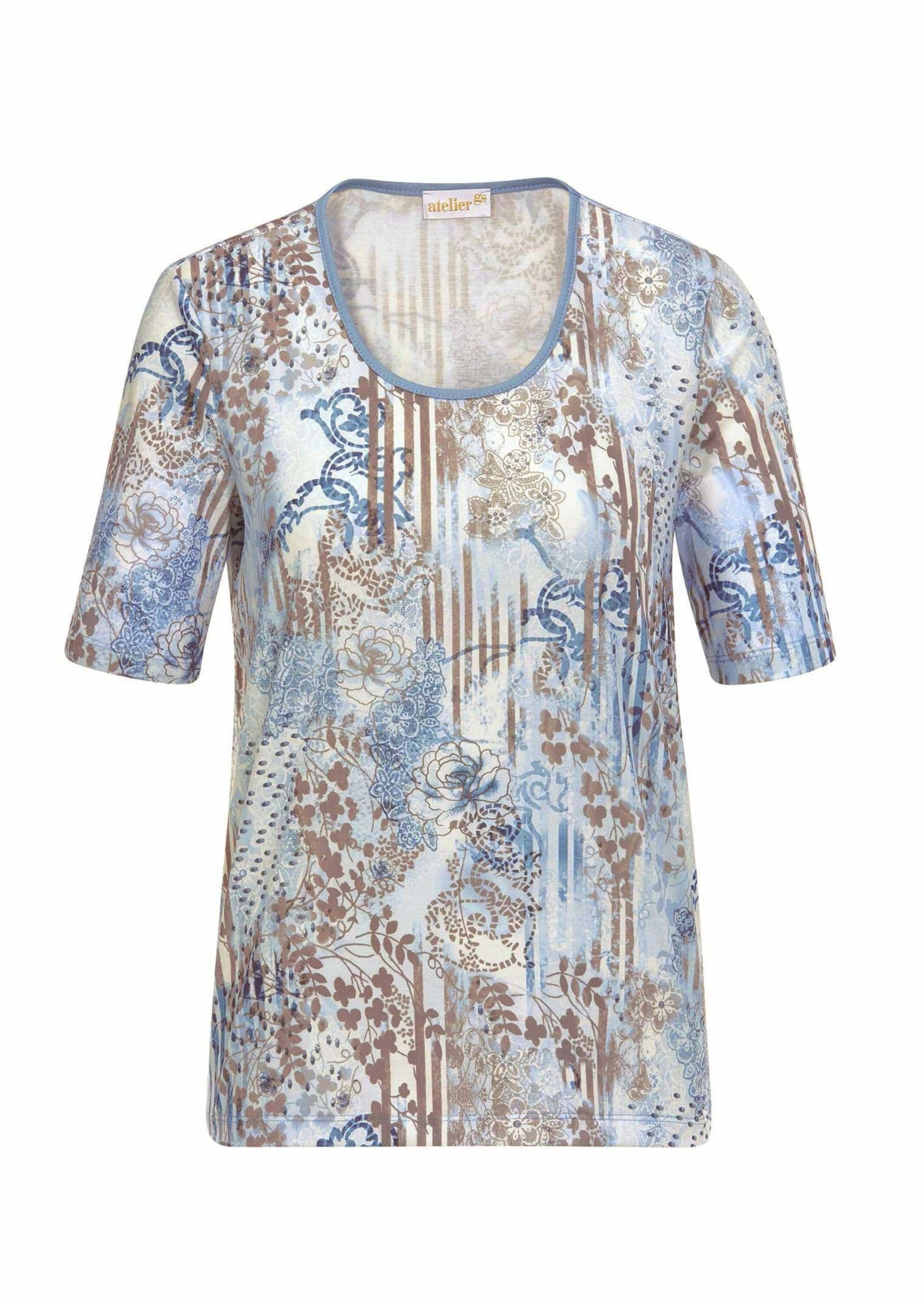 T-shirt Goldner en bleu : devant