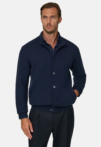 Boggi Milano Strickjacke in Blau: Vorderseite