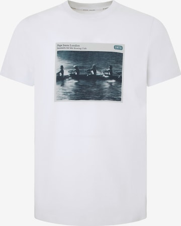 T-Shirt 'CIEL' Pepe Jeans en blanc : devant