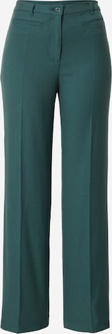 Monki Regular Панталон с ръб в зелено: отпред
