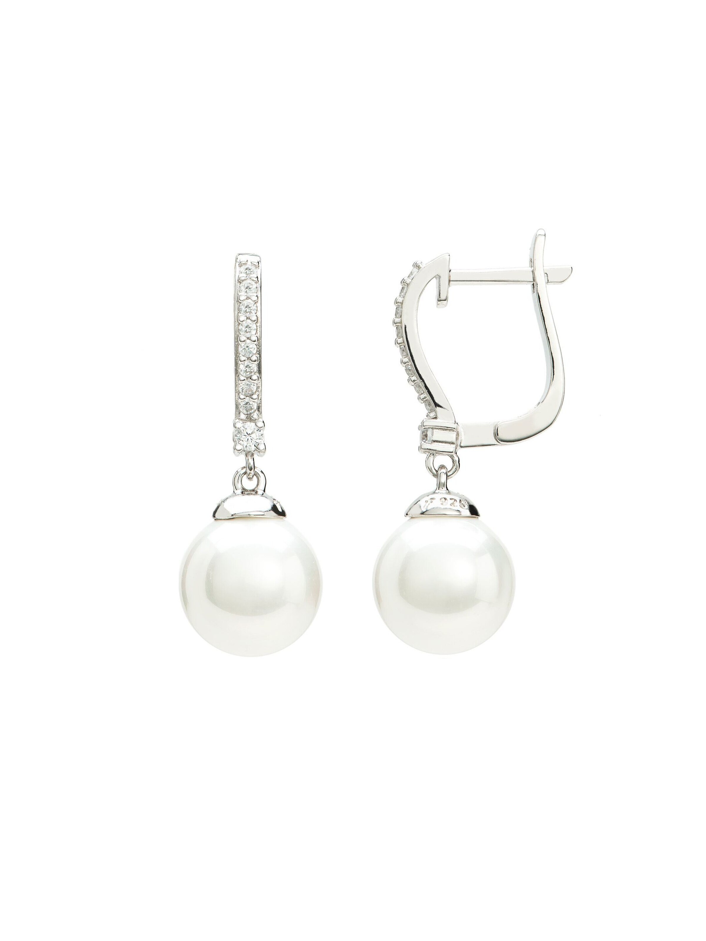 Eye Candy Earrings 'ECJ-CR0054' in Silver: front