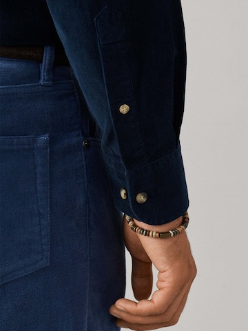Hackett London Regular Fit Hemd in Blau