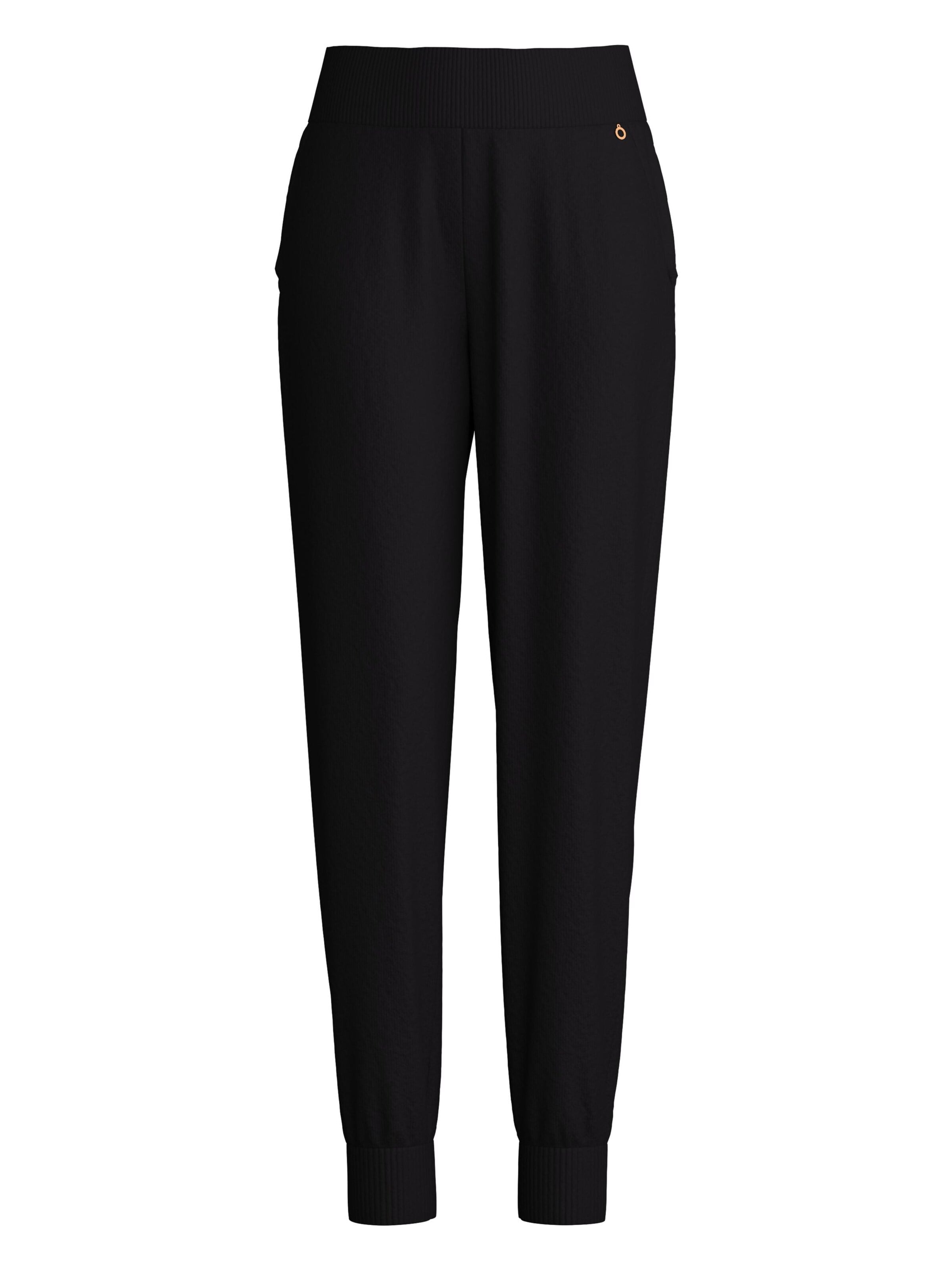 CALIDA Pyjamabroek 'The Cosy Collection' in Zwart: voorkant