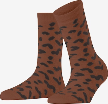 ESPRIT Socken 'Cozy Memphis' in Braun: Vorderseite