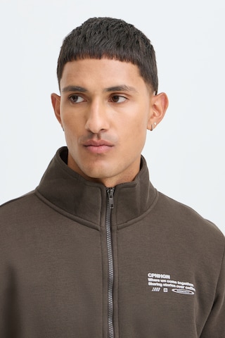 BLEND - Sudadera con cremallera 'BHKENJI' en marrón
