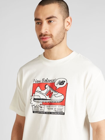 T-Shirt new balance en blanc