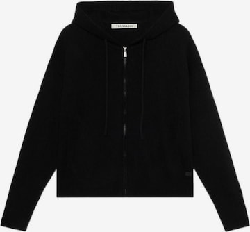 Trussardi - Cárdigan en negro: frente