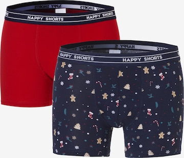 Boxers 'Christmas' Happy Shorts en bleu : devant
