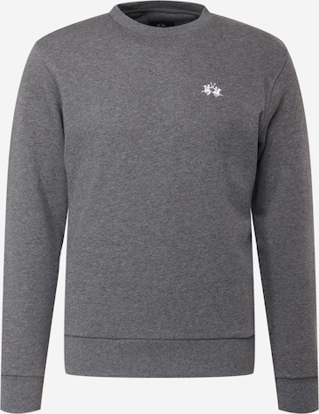 La Martina - Sweatshirt em cinzento: frente