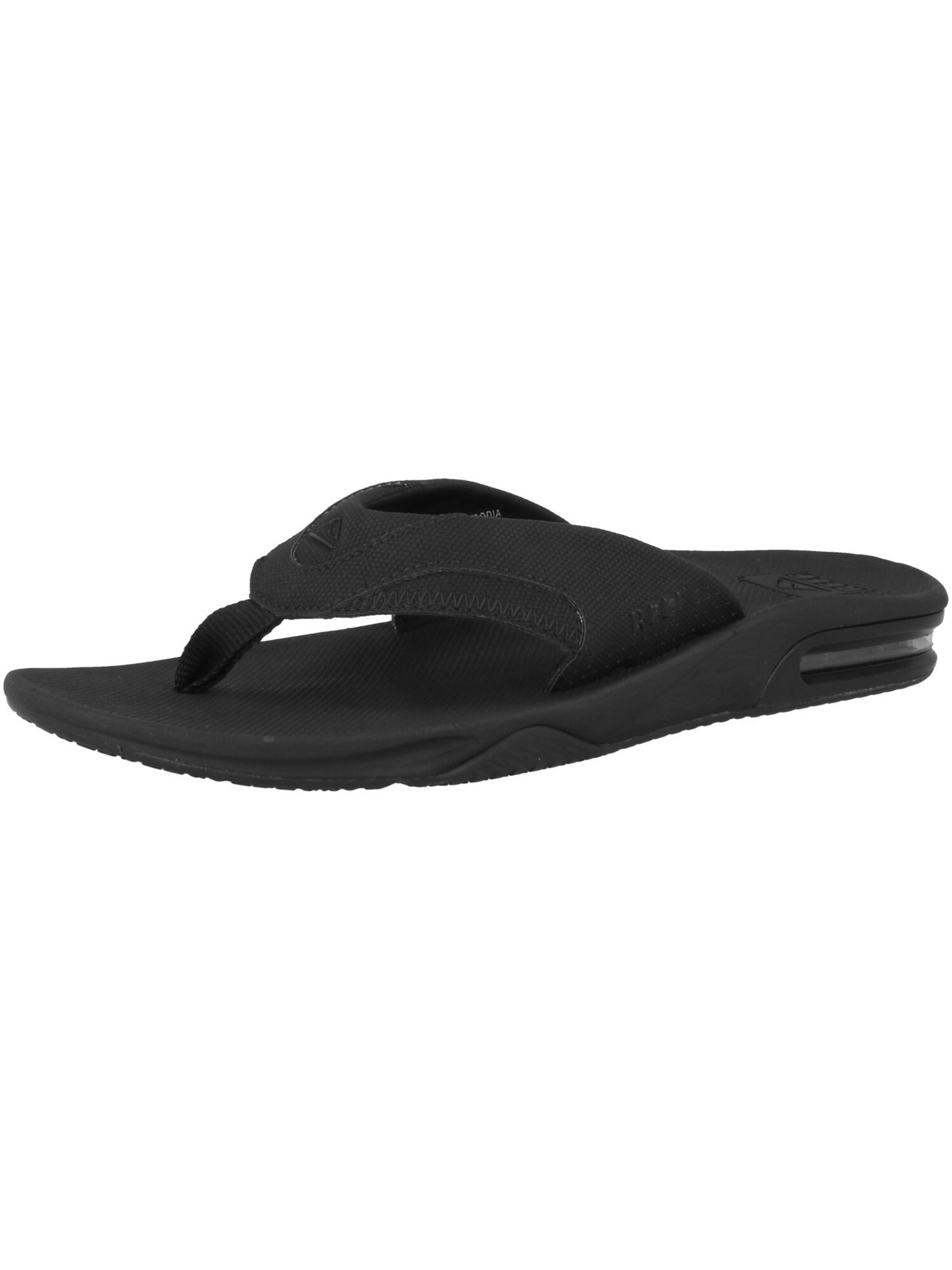 REEF T-bar sandals 'Fanning' in Black: front