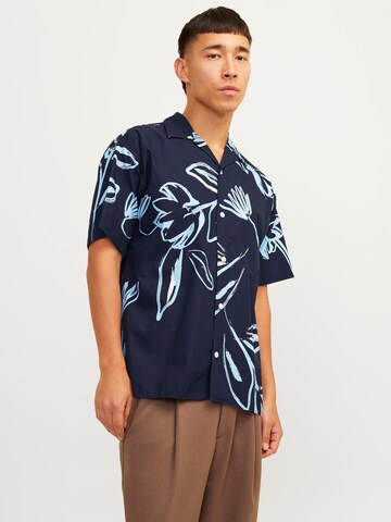 Fit confort Chemise 'Palma Resort' JACK & JONES en bleu : devant