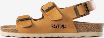 Bayton Sandal 'Achille' i beige: framsida