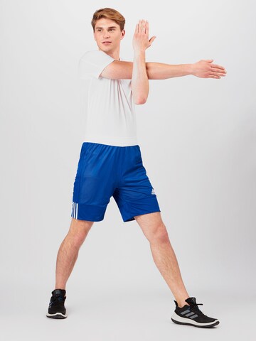 ADIDAS SPORTSWEAR Loose fit Workout Pants '3G Speed' in Blue