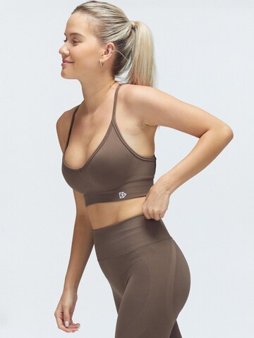 DRILLS Apparel - Bustier Sujetador deportivo 'FLXFLOW X Bra' en gris