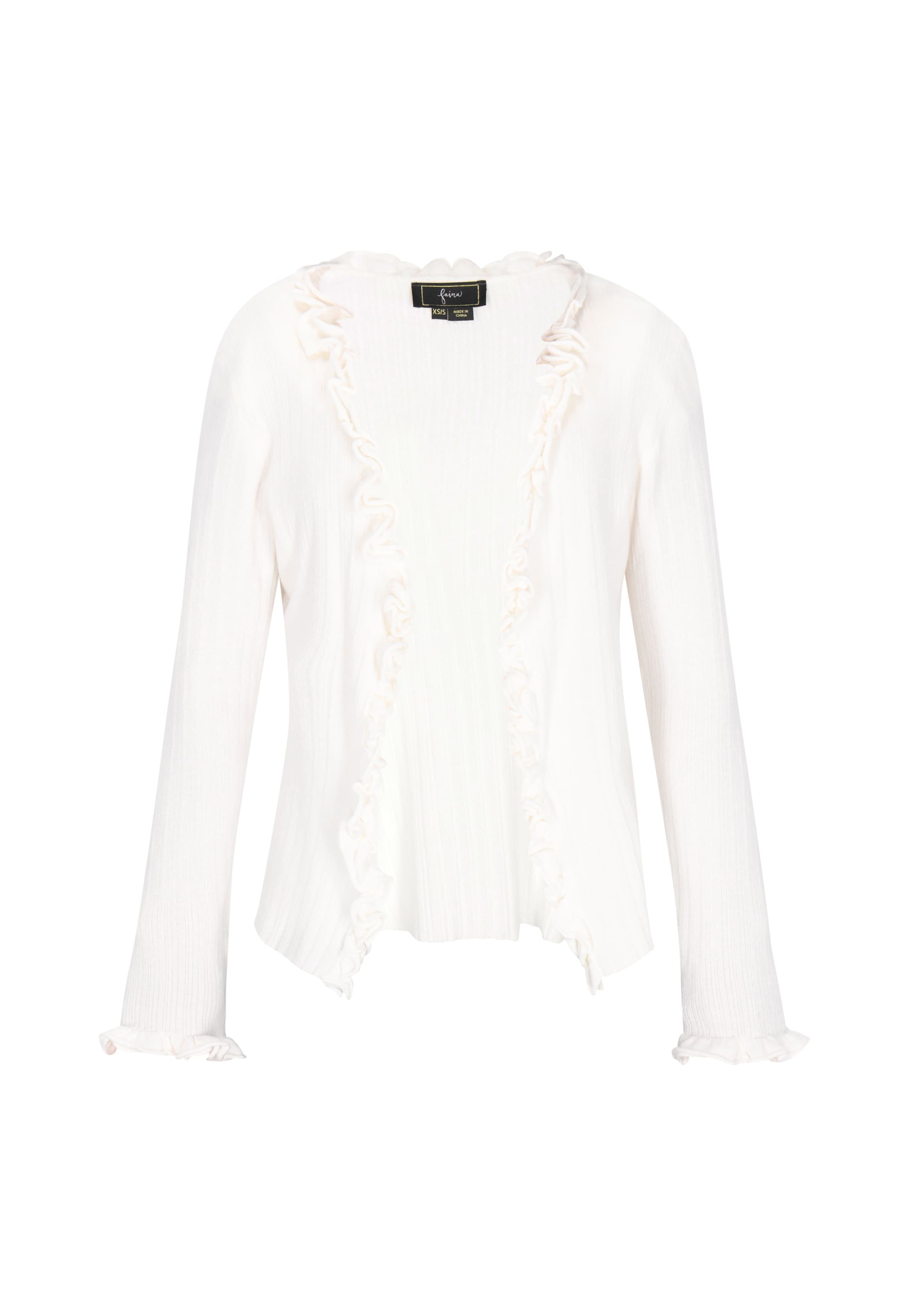 faina - Cárdigan en blanco: frente