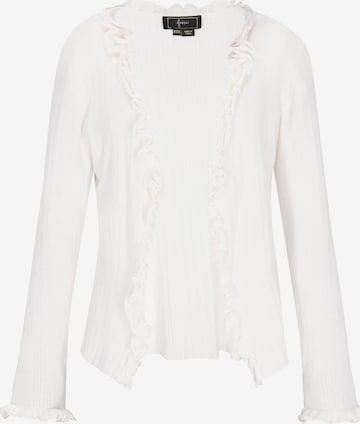 Cardigan faina en blanc : devant