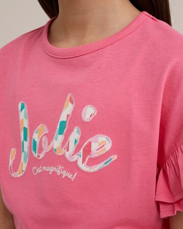 T-Shirt WE Fashion en rose