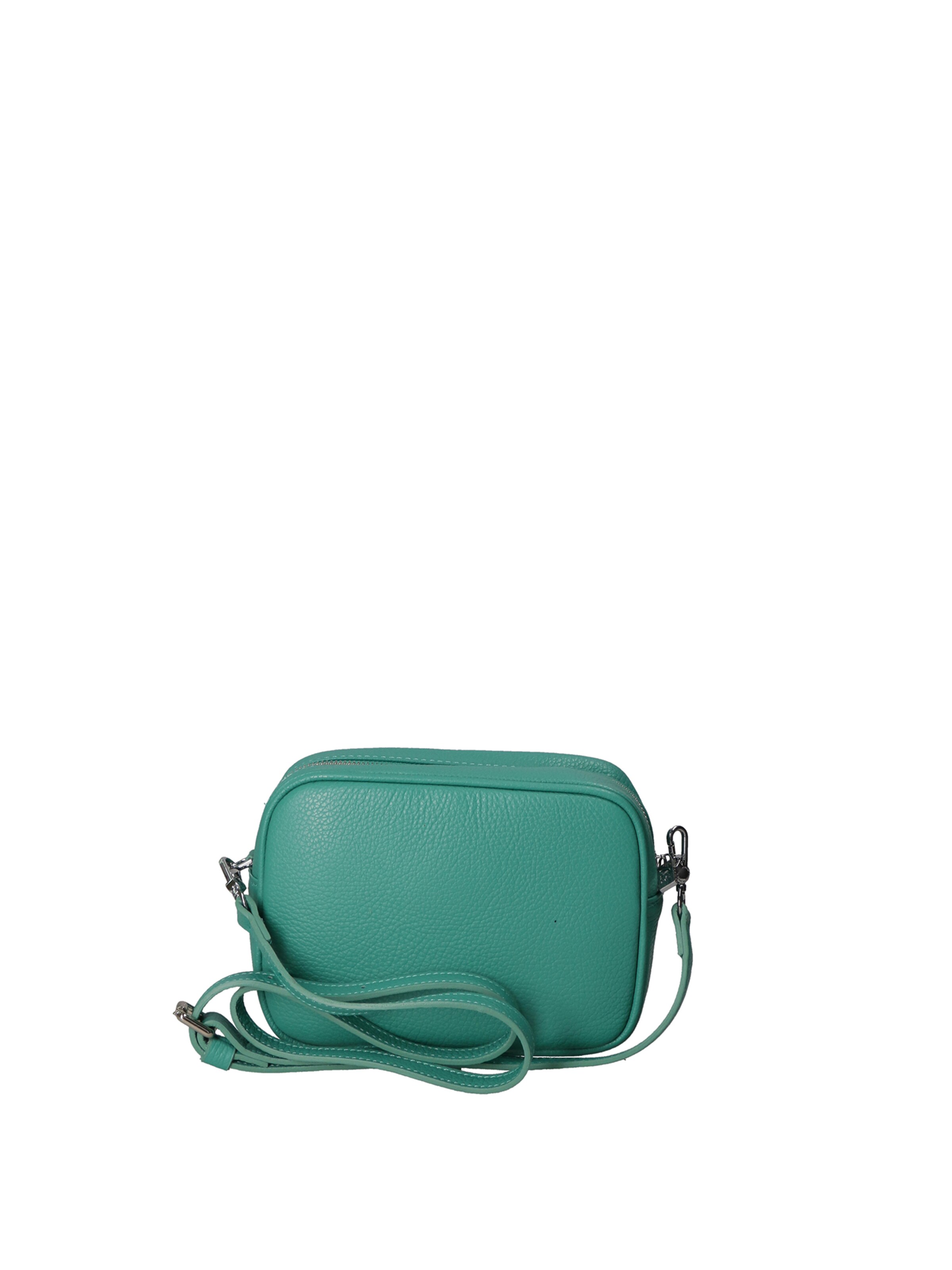 Borsa a tracolla 'Borsa a Tracolla Donna Pelle Virginia Rhinè Zip' di Virginia Rhinè in blu