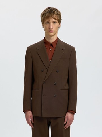 Comfort fit Giacca da completo di SELECTED in marrone: frontale