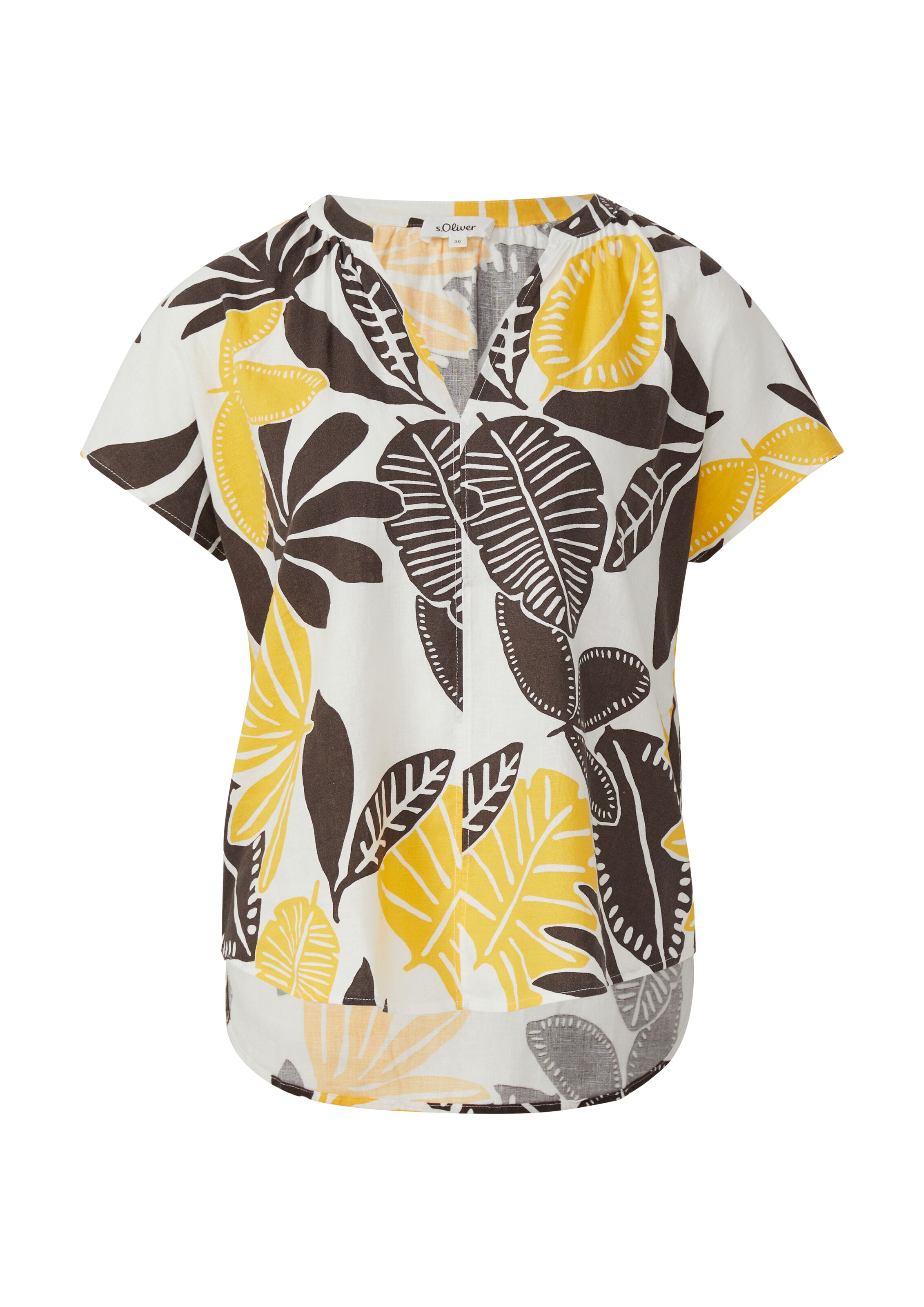 s.Oliver Blouse in Beige: voorkant