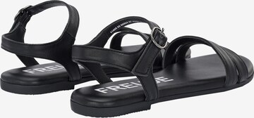 FREUDE Strap Sandals 'Asti' in Black