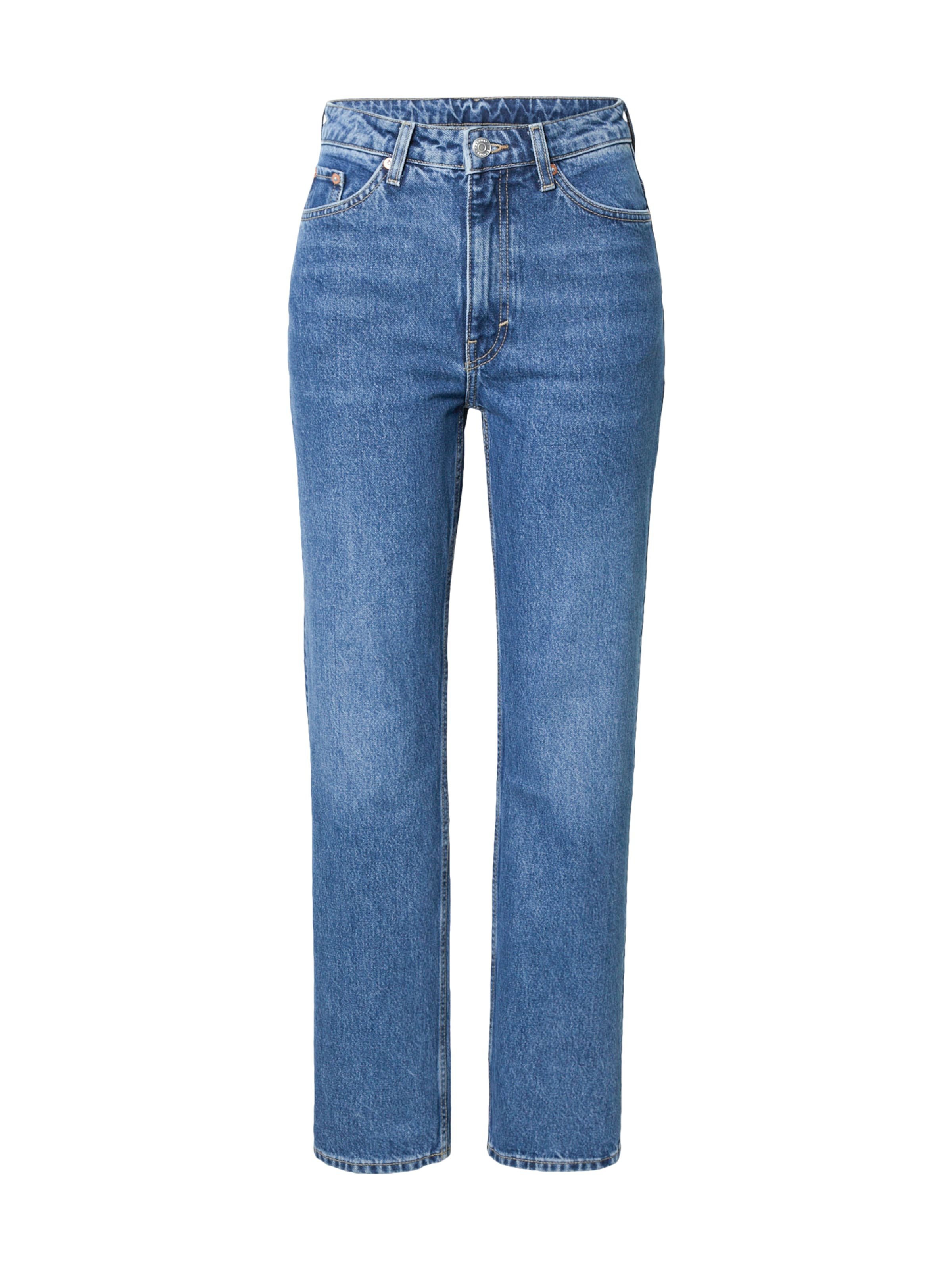 Jean 'Voyage High Straight' WEEKDAY en bleu : devant