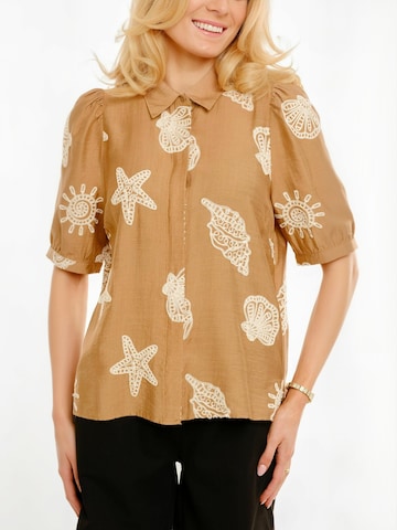 Liberte Essentiel Top ' FLORA ' - barna