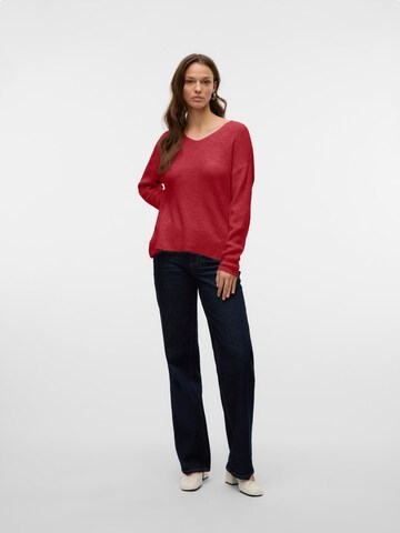 Pull-over 'VMLefile' VERO MODA en rouge