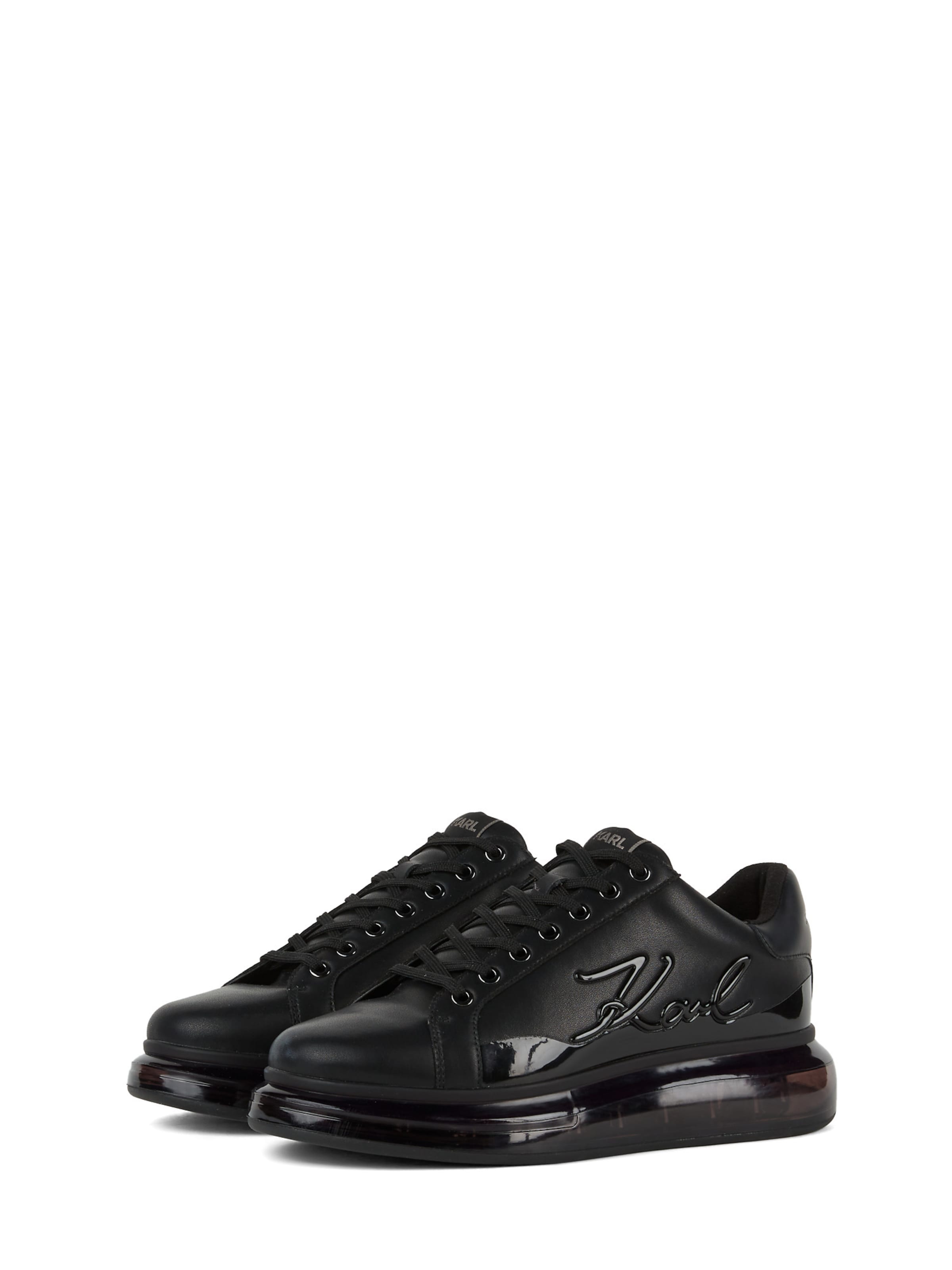 Karl Lagerfeld Kõrged ketsid ' KAPRI KUSHION SIGNIA GLÄNZENDE SNEAKER ', värv must: eest vaates