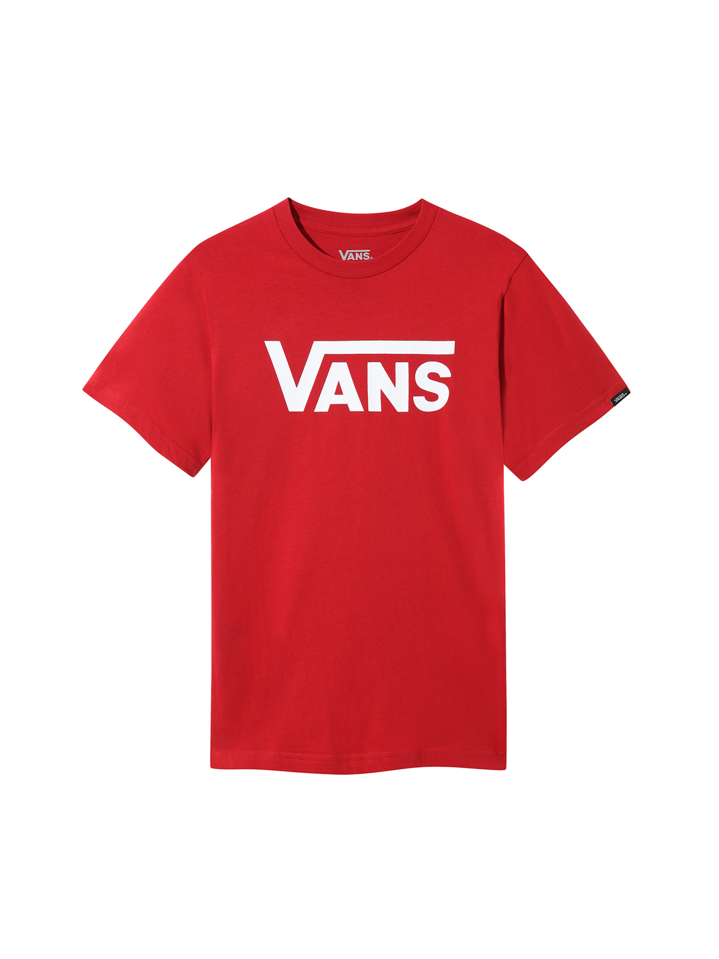 vans red and white shirt