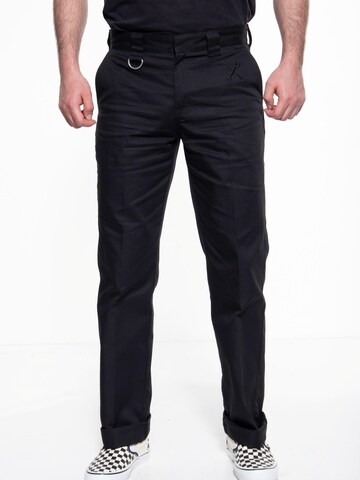King Kerosin Regular Chino Pants in Black