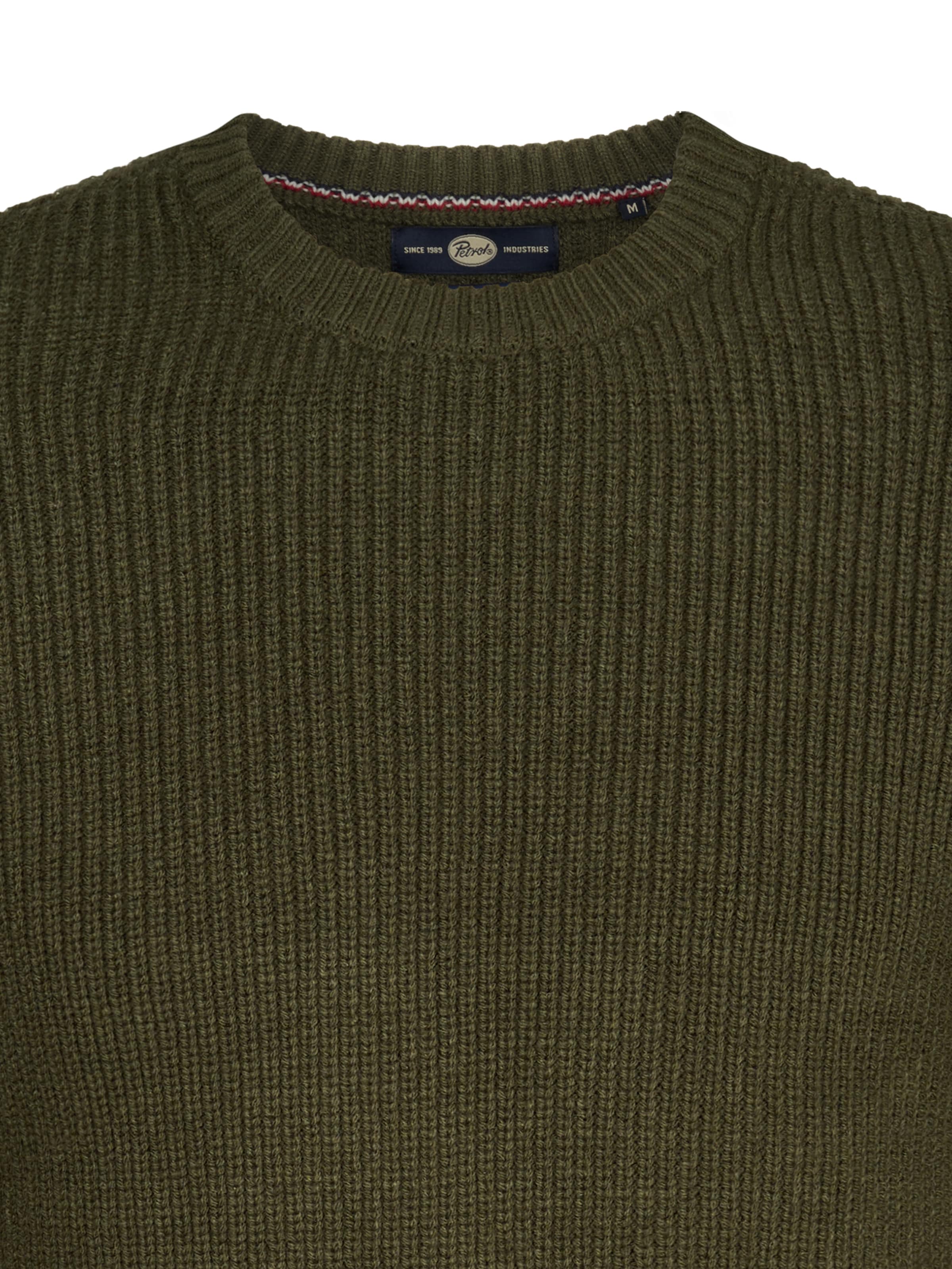 Petrol Industries Pullover in Grün