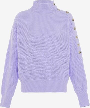 Pull-over aleva en violet : devant