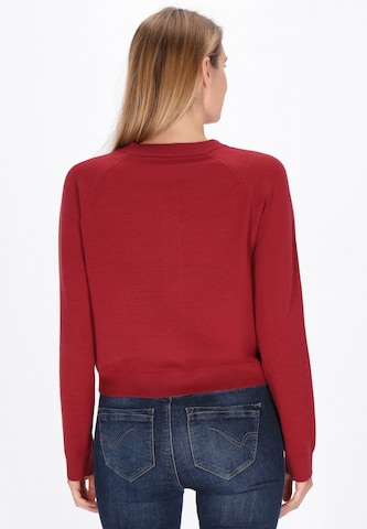 usha BLUE LABEL - Casaco de malha em vermelho