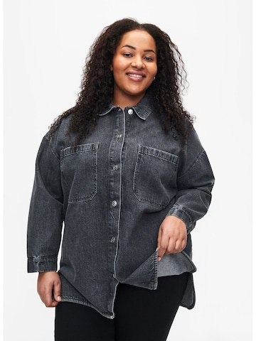 Veste mi-saison 'Cassy' Zizzi en gris : devant