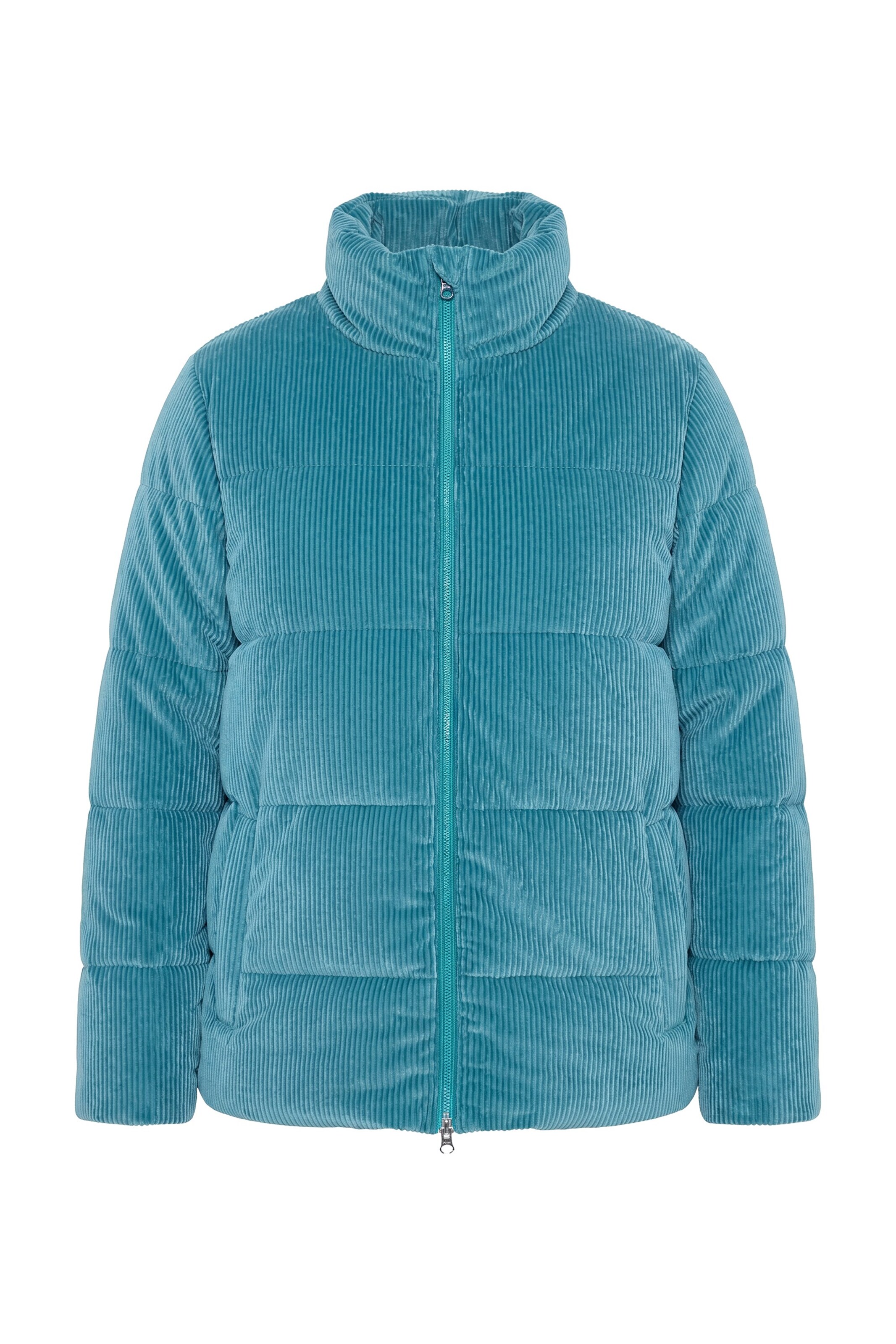 Ulla Popken Winterjas in Blauw: voorkant
