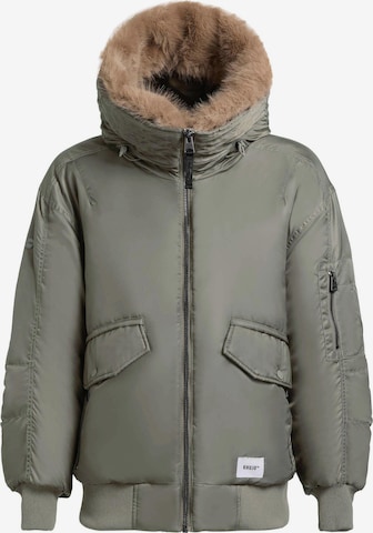 khujo Winter Jacket 'Cela' in Green: front