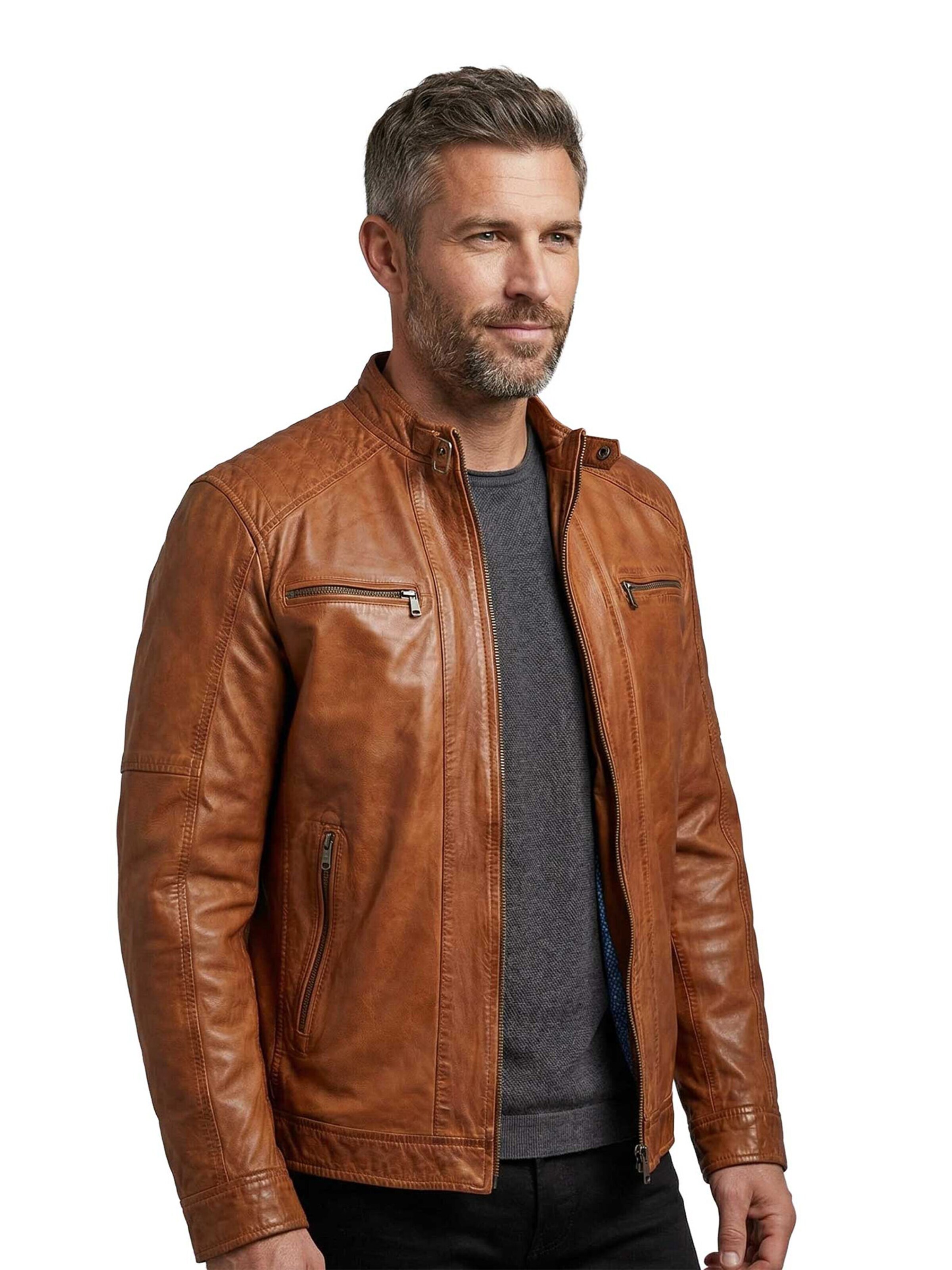 MADDOX Between-Season Jacket 'Mason' in Brown: front