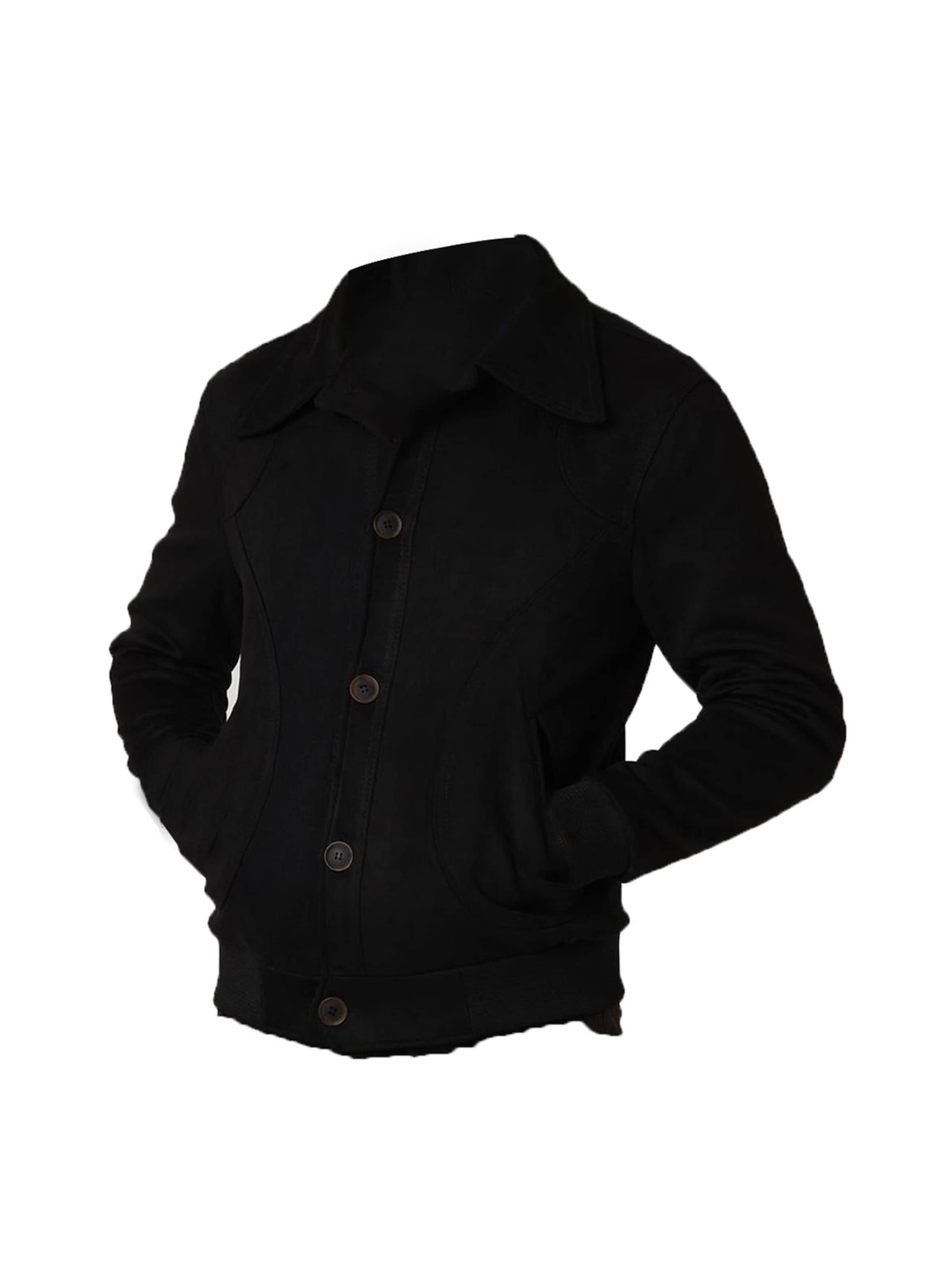 Veste mi-saison Antioch en noir : devant